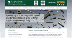 Desktop Screenshot of andersonmfg.com