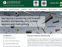 Tablet Screenshot of andersonmfg.com